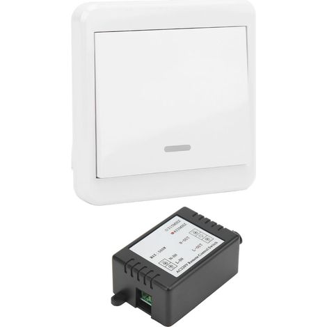 Interrupteur de télécommande sans fil 12 V CC avec relais 220 V pour contrôleur domotique et éclairage d'accès (1/5)