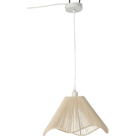 Suspension en Lin "Ivan" 38cm Beige (1/3)