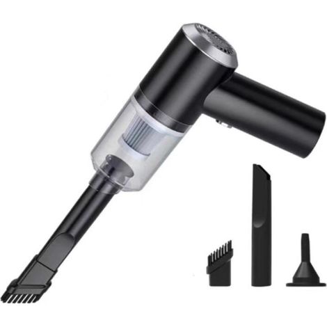 Mini aspirateur à main sans fil 3000 Pa, puissant aspirateur portable 30 W pour voiture, cuisine, noir (1/5)