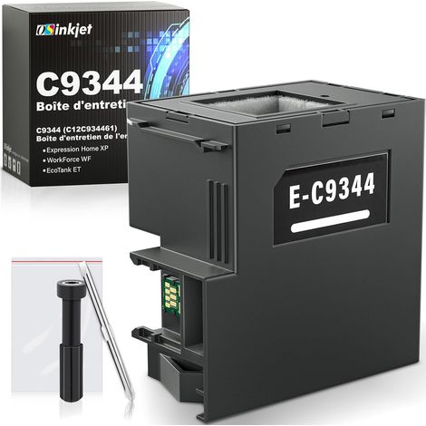 Boitier de Maintenance C9344 Compatible avec Epson WF-2820 XP-2100 XP-3100 XP-3105 XP-4100 XP-4105 XP-3150 XP-3155 XP-3200 XP-3205 XP-4150 XP-4155 XP-4200 WF-2810DWF 2830DWF, C12C934461 (1/5)