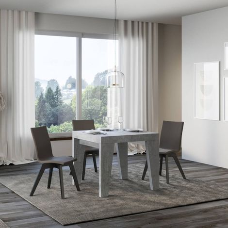 Tavolo 90x90 NAXY Cemento allungabile a 246 cm (1/5)