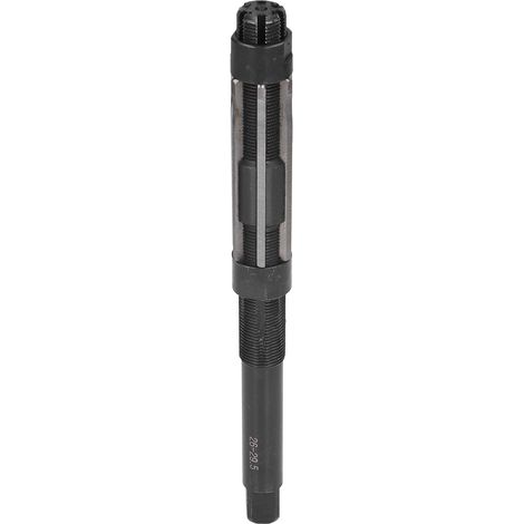 Alésoir manuel à 6 cannelures en métal 9SiCr, à tige droite réglable, pour perçage et coupe, 26-29,5 mm (1/5)