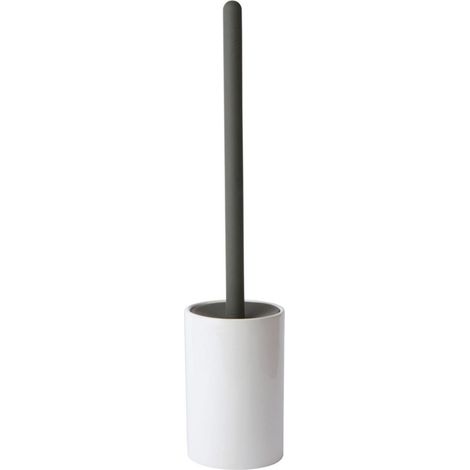 Lineabeta - Baston-Bürstenhalter aus Keramik / anthrazit-Silikon (1/2)