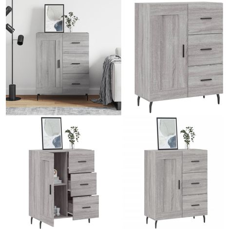 Sideboard Grau Sonoma 69,5x34x90 cm Holzwerkstoff - Sideboard - Sideboards - Home & Living (1/5)