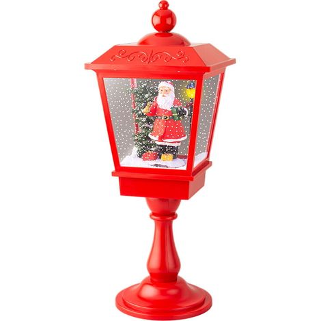 Babbo Natale con movimento e musica, luce fissa, 33 LED, bianco freddo. Lumineo (1/2)