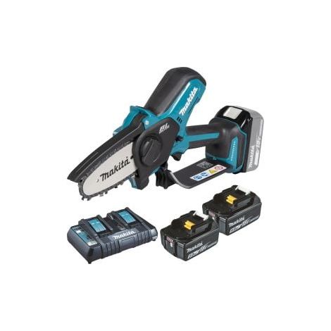 Makita DUC101PTE Akku-Astsäge 18V / 2x 5,0 Ah Akku + Doppelladegerät (1/5)