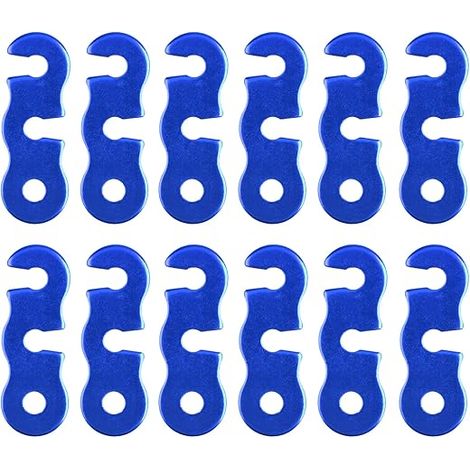 Aluminiumlegierung Guyline Zeltleinenspanner Zeltzubehör Cord Adjuster Zelt Spanner Seil Teller Seilspanner für Zelt Wandern Camping,blau