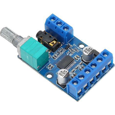 Module d'amplificateur de puissance numérique stéréo 30 W x 2 à monter soi-même avec contrôle du volume 12 V/24 V DYAP3015 (1/5)