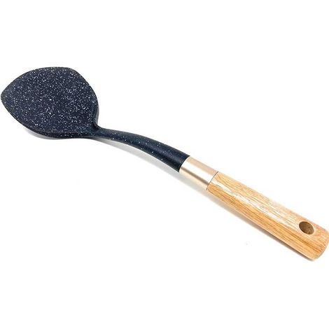 Paletta per soffritti antiaderente con Manico in Legno appendibili Attrezzi Utensili da Cucina stoviglie
