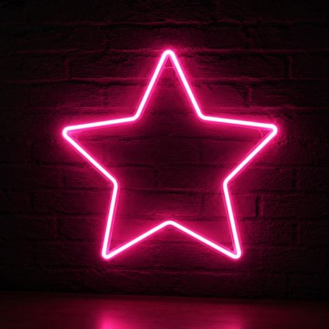 EDG Enzo De Gasperi NeonLed Stella di Natale Double Face D 60 Cm 240 Led Pink (1/3)