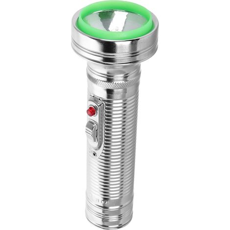 Toddmomy Lampe Torche Rétro Lot de 2 Pièces en Aluminium Argenté Portable Lampe de Poche Ancienne Classique sans Batterie pour Décoration Folklorique et Usage Rural