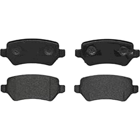 KIT PASTIGLIE FRENO POSTERIORI compatibile con OPEL TIGRA TWINTOP (X04) / PASTIGLIE FRENANTI AUTO OEM P 10 013  P 59 038, / SOSTITUZIONE DIRETTA / BASSA POLVERE / SILENZIOSO