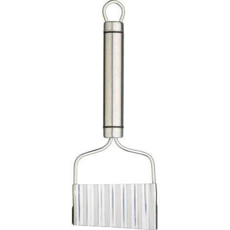 KitchenCraft Cortador profesional de virutas de acero inoxidable, 21 x 8 cm (8,5" x 3"), Plateado