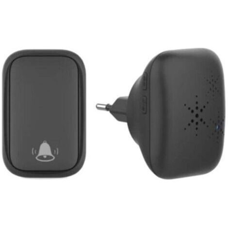 Sonnette sans Fil et sans Pile Extérieur étanche IP 65 Neige Pluie Humidité,noir.. (1/4)