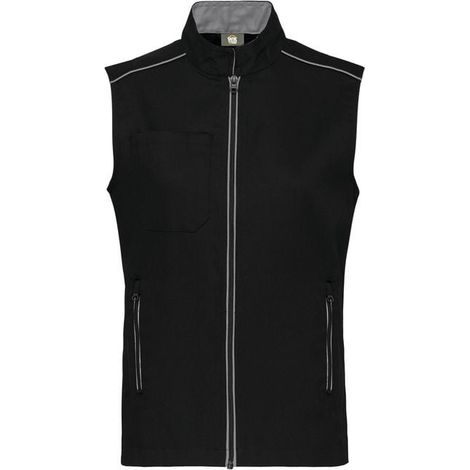 Gilet da lavoro senza maniche DayToDay WK. Designed To Work Nero S