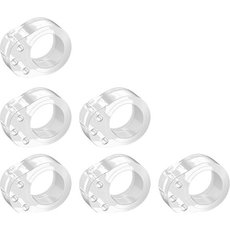 Protection Poignee Porte Lot 6, Butee de Porte Anti-collision pour Poignée, Stop Porte Transparente pour Tamponner Murs und Arrêter Dommage Murs (1/5)
