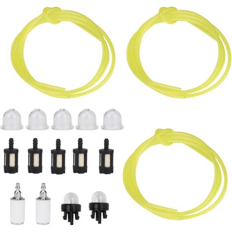 Ensemble de Tuyau Flexible et Filtre pour Carburant, 1.5m, 3 Tailles Différentes, Inclus Ampoule et Primer - (1/3)