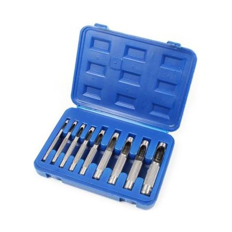 Coffret emporte-pièces 12 poinçons Ø 3 à 35 mm – Découpes précises pour bois dur – Coffret de rangement inclus – Berlan