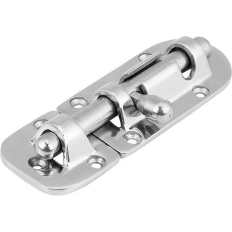 Schieberiegel mit Verriegelung für Schiffs- oder Fenstertüren – Edelstahl, 110 mm (1/5)