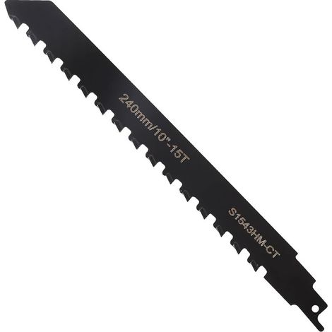 Lame de Scie Sabre, 240 mm Lame Scie Sabre Brique, Lame de Scie au Carbure de Tungstène pour Couper Brique Parpaing Béton Cellulaire et Fibrociment (1/5)