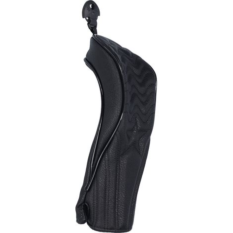 Housse de tête de club de golf imperméable en cuir PU, noire, n° 3 (1/5)