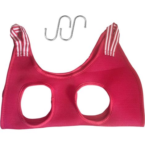 Hamac Pour Animaux - Filet Respirant En Tissu - Pour Toilettage Et Coupe Des Griffes - Tailles XS À L - Rouge (1/5)