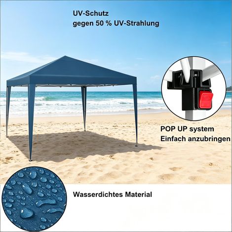 Pop-up-Dachzelt élégant, tonnelle de fête avec housse de transport, gazebo portable pour extérieur (sans accessoires) (1/5)