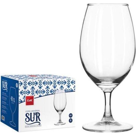40 cls copa cerveza universal para todo sur cok - caja 6 unidades