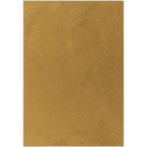 Tappeto antiscivolo tinta unita rettangolare soffice Elegance ORO101