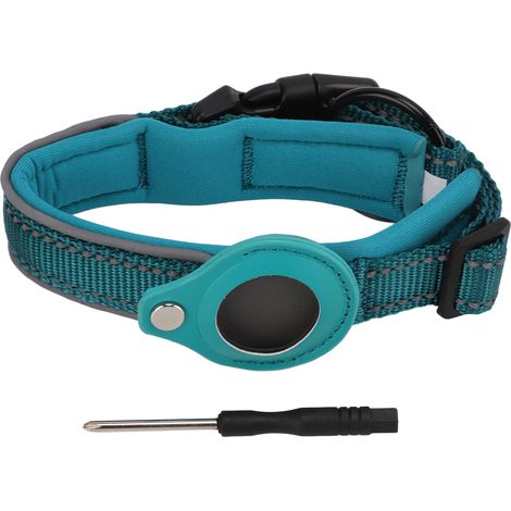 Collier réfléchissant pour chien, réglable et robuste, avec tournevis, pour chiens de petite, moyenne et grande taille (30-38 cm / 11,8-15 po). (1/5)