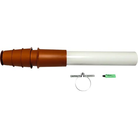 Brötje Kit de conduit de fumée KAS 80/5 RC rouge Passage de toit concentrique DN 80/125, 651783