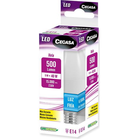 LMP CEGASA LED VELA 5W E-14 500 - CEGASA