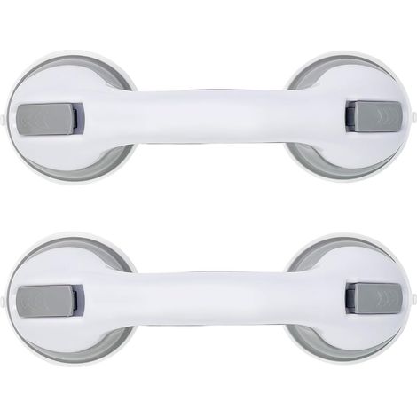 [JAMAIS UTILISÉ]Shower Bar, Suction Cup Handle for Bathroom, 29.5 cm, Strong Grip Shower Grab Bars, Up to 100 kg Without Drilling and Removable for Disabled Seniors Injured Children (1/5)