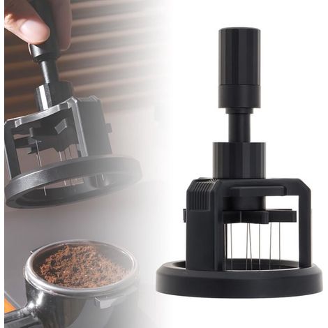 53-mm-Espressomaschine mit verstellbarer Nadelhöhe, Rotationskaffeemaschine mit Ständer, tragbare Espressomaschine, kreatives Espressozubehör. (1/4)