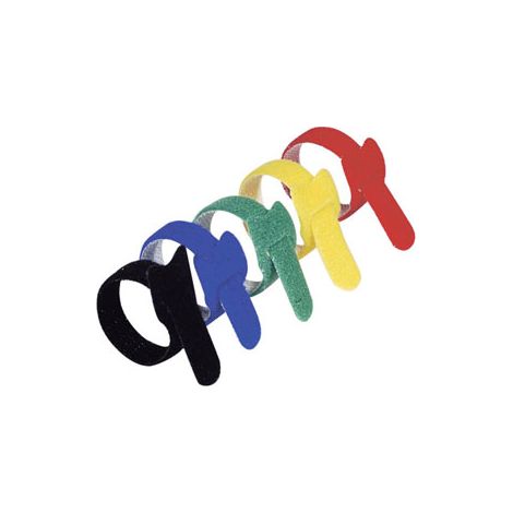 Lien auto-agrippant - 15 pcs 210x16mm - 5 couleurs