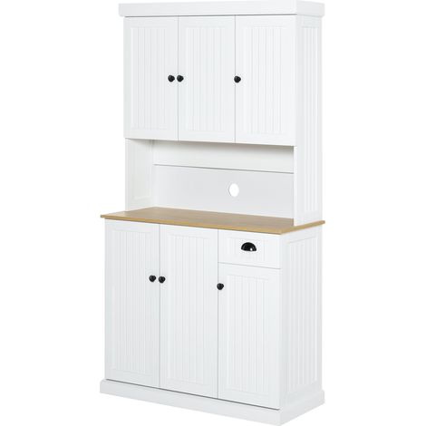 Mobile Dispensa Cucina 101x39x180 cm in Legno Bianco