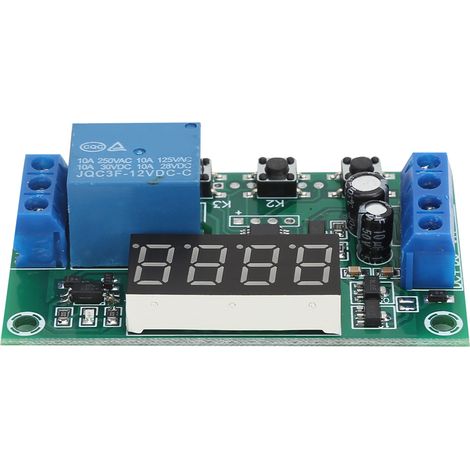 Module Relais Monocanal Temporisateur Cycle Déclenchement Retard Carte Extension YYC-2S 12V CC (1/5)