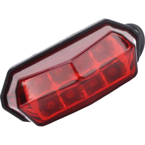 Feu Stop LED Universel pour Moto Tout Terrain, Feu Arrière Frein 12-15V, Faible Consommation, Compatible Cross (1/5)