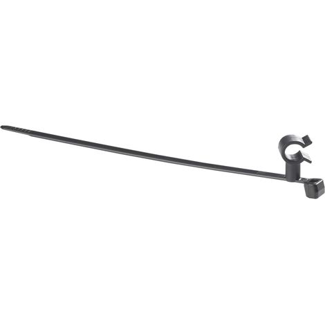 HellermannTyton 155-31202 T50SVC5-PA66HS-BK Kabelbinder 4.70 mm Schwarz mit Kantenbefestigung, mit (1/3)