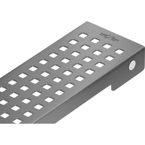 Mexen Flat M08 cache pour caniveau linéaire 80 cm, gris canon brossé - 1E25080 (1/3)