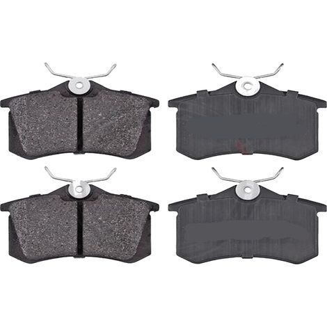 KIT PASTIGLIE FRENO POSTERIORI compatibile con VW JETTA IV (162,163,AV3,AV2) / PASTIGLIE FRENANTI AUTO OEM P 85 020, / SOSTITUZIONE DIRETTA / BASSA POLVERE / SILENZIOSO
