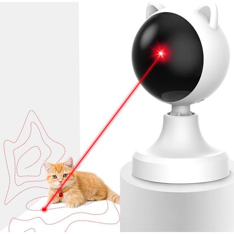 Jouet Laser Pour Chat - Capteur De Mouvement - Minuteur 15 Minutes - Silencieux Moins De 25 Db - Rechargeable Usb-C - 1 Pièce (1/5)