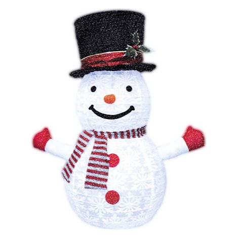 Bonhomme de neige pliant 36X36X70cm avec lumière chaude (60cm) (copie) (1/2)
