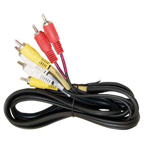 Conexión RCA audio-estéreo triple RCA de macho a macho GSC 2601354