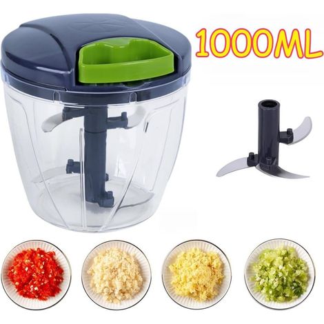 Tritatutto manuale per cipolle e aglio da 600/1000 ml, frullatore per carne e verdure