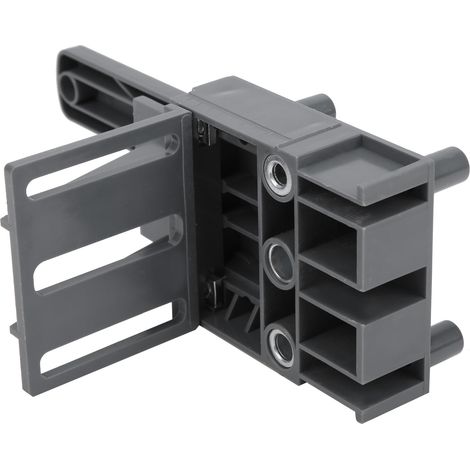 Ensemble de 8 poinçons, forets et guides de tourillons pour travaux de menuiserie, gris (1/5)
