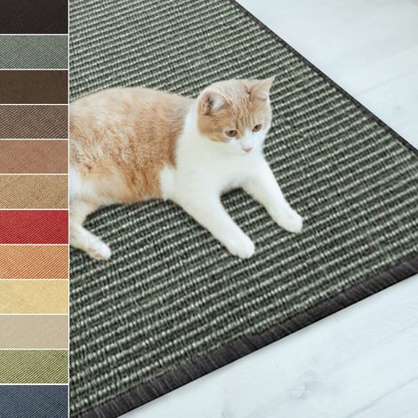Tapis Griffoir Tapis à Chat en Sisal, 50 x 50 cm, Gris (1/5)