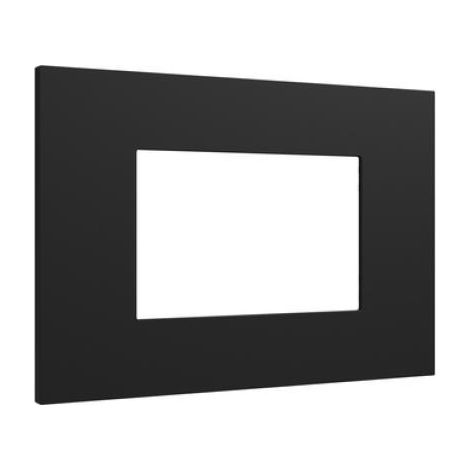 Placca 3 moduli tecnopolimero nero urmet 27803.nr lybra