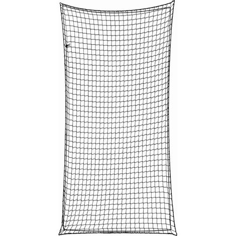 Anhängernetz mit Gummiseil Schwarz 6x3 m PP