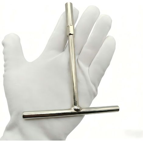 Clé à douille magnétique avec poignée en T de 6,35 mm – Tournevis CR-V avec support magnétique pour embouts de tournevis, moto, vélo et réparation électronique (1/5)